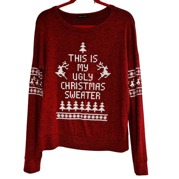 Sweet Claire Sweaters - Sweet Claire This is My Ugly Christmas Sweater Lightweight Rayon Blend Size S